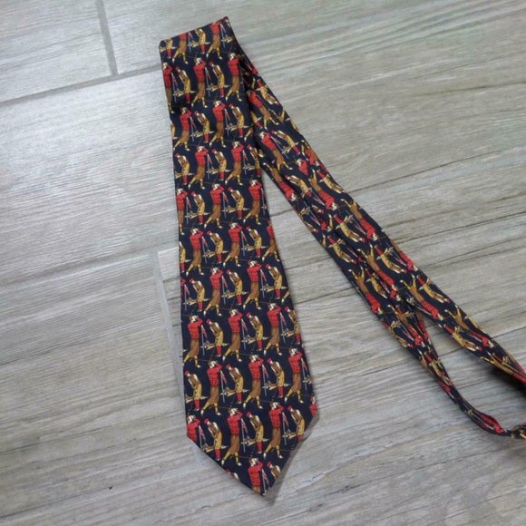 Salvatore Ferragamo Italian silk mens' tie - Picture 5 of 8